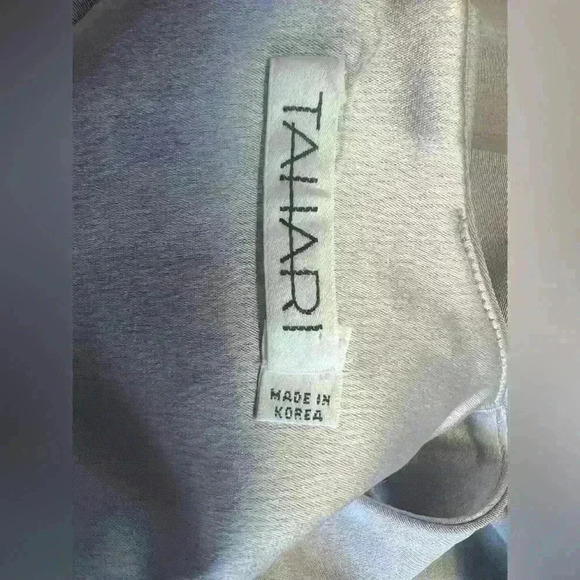 Tahari Maxi tan gold  formal Evening Dress - New with tags - Picture 8 of 8